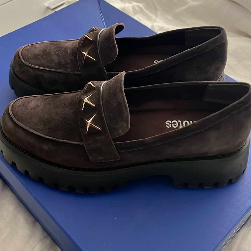 Sofie Suede Stud Loafer
